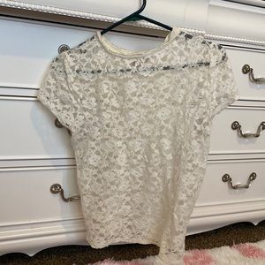 White Medium mesh shirt!